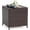 Brown, variant on SolaceHue Garden Outdoor Wicker Side Table, Small Storage Rattan Wicker End Table, Square Resin Coffee Table for Garden Porch Deck Living Room Backyard (Black)