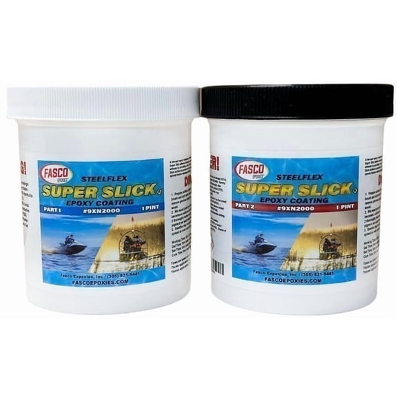 Fasco Epoxies Super Slick 2000 Epoxy Bottom Coating for Airboats, Jet Ski's, etc.: Quart Kit