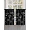 thumbnail image 5 of Black Dandelion Living Room Curtains 2 Panel, Spring Modern Minimalist Country Flower Cafe Window Treatment, Farmhouse Bedroom Bathroom Kitchen Curtains Drapes 104"x54", 5 of 6