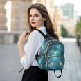 thumbnail image 6 of FORMRS Mini Backpack Purse for Women Travel Daypack Casual Shoulder Bag, Magical Forest Glowing Lights, 6 of 7
