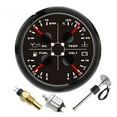thumbnail image 2 of 4 In 1 Fuel Level Gauge Water Temperature Oil Pressure Voltage Multifunction Gauge Or Sensor For Car Boat RV Camper ,Compact & Sturdy, 2 of 7