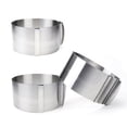thumbnail image 3 of DEEPCRAFF Round Cake Ring 16x16x8.5cm In Inches Stainless Steel 1Pcs, 3 of 8