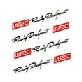 thumbnail image 1 of Labymos 4 x Car Styling Fashion WRC World Racing Development Creative Car Door Handle Decals Dual Color Design Stickers Vinyls, 1 of 5