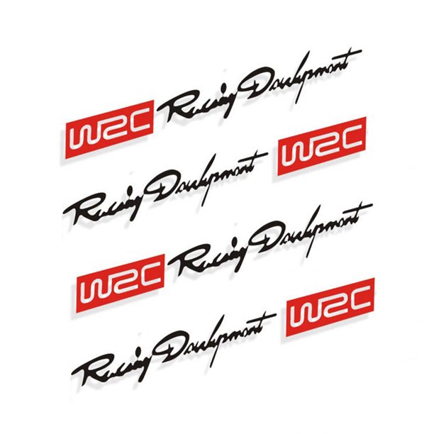 Wrc Racing Development Sticker x Car Styling Fashion WRC World Racing Development yeacher Sticker de ...