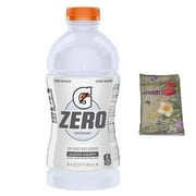 Gatorade Zero Sugar Thirst Quencher, Glacier Cherry Sports Drinks, 28 fl oz Bottle WIth Tissue