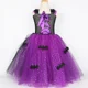 thumbnail image 5 of Disfraz de bruja para niñas, vestido de tutú de Halloween para niñas pequeñas, disfraz de bruja malvada de cuento de hadas, vestidos de fiesta de carnaval para niñas, 5 of 5