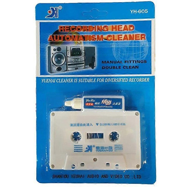 Top Line Audio Cassette Tape Head Cleaner Audio Players Recorders Cassette Tape Wet/Dry Deck Cleaner