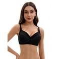 thumbnail image 4 of Unique Bargains Lace Front Closure Pumping Maternity Bra D 40 Black, 4 of 6