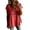 Red, variant on Turilly Boho Lace Trim Blouse for Women V-Neck Short Sleeve Loose Fit Casual Peplum Top Button Shirts