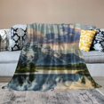 thumbnail image 2 of Nawypu  Mountain Nature Blanket Grand Snowy Mountains Lake Tree Landscape Green Blue Throw Blanket Decor Cozy Warm for Home Bedroom Sofa Office, 2 of 6