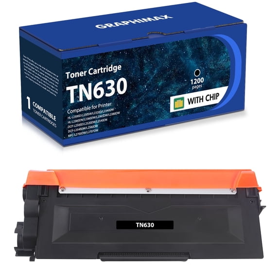 TN630 TN660 Toner Cartridge Compatible for Brother TN-630 TN630 TN660 TN-660 Toner Work for DCP-L2540DW MFC-L2700DW MFC-L2740DW HL-L2380DW HL-L2340DW HL-L2300D Black Printer Ink, 1-Pack