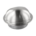 thumbnail image 2 of Stainless Steel Round Brushed Bull Nosed External Extractor Wall Vent Outlet, 2 of 10