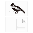 thumbnail image 1 of Sparrow Black And White Animal Postcard Set Birthday Mailing Thanks Greeting Card, 1 of 3