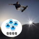 thumbnail image 3 of 4 Ruedas de Longboard de 60 Mm para Camiones, Ruedas con Luces Intermitentes para Monopatín, Hombres, Mujeres, Al Aire Libre, Monopatín, Mon Azul claro Soledad Rueda de patineta iluminada, 3 of 7