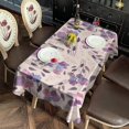 thumbnail image 2 of Pioneer Flower Floral Print Pattern Rectangle Tablecloth 60"x120",Waterproof Polyester Rectangle Table Cloth, Wipeable Spillproof Polyester Tablecloth for Dining, Camping, Indoor and Outdoor, 2 of 6