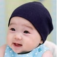 thumbnail image 1 of Tuque Simple à Double Couche d'Hiver Chaude pour Nouveau-Né Garçon Fille, 1 of 5