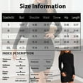thumbnail image 3 of Women's High-Neck Casual Long-Sleeved Printed Slim-Fit Christmas Vintage Dress for Holiday Parties and Elegant Events,Red,S, 3 of 6