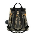 thumbnail image 2 of FORMRS Women's Travel Backpack Purse Anti-Theft Hidden Pockets Casual Shoulder Bag, Beige Halloween Skeleton, 2 of 7