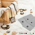 thumbnail image 6 of REGALWOVEN Jewelry Pouches with Snap Button, Velvet Jewelry Pouches Portable Storage Bags Black 3.94"x3.35", 6 of 7
