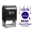 thumbnail image 1 of Printtoo Personalized Violet Self Inking I Love You To The Moon And Back Stamp Custom Wedding Favor Rubber Stamper -60 x 40 mm, 1 of 6