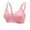 Pink, variant on Dqueduo Wirefree Bras for Women ,Plus Size Front Closure Lace Bra Wirefreee Extra-Elastic Bra Adjustable Shoulder Straps Sports Bras 36B/C/D-44B/C/D