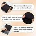 thumbnail image 3 of 4Pcs Stretchable Book Cover Black White Washable Reusable Large Nylon Book Sleeve Book Protector Elastic Notebook Wraps for 9 x 11 inch Hardcover Books Textbook Gift for DIY, 3 of 9