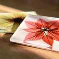 thumbnail image 4 of Pastel Fleurs Coasters Super White Glass Coasters with Cork Bottom - set of 12 florals, 4 of 6
