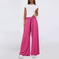 thumbnail image 5 of "Elegant Women's Flowy Drawstring Palazzo Pants Versatile Comfortable Yoga Bottoms" plus Size Yoga Pants Womens Casual Pants Petite Stretch Pants for Women Work Casual plus Size Womens Sweatpants, 5 of 6