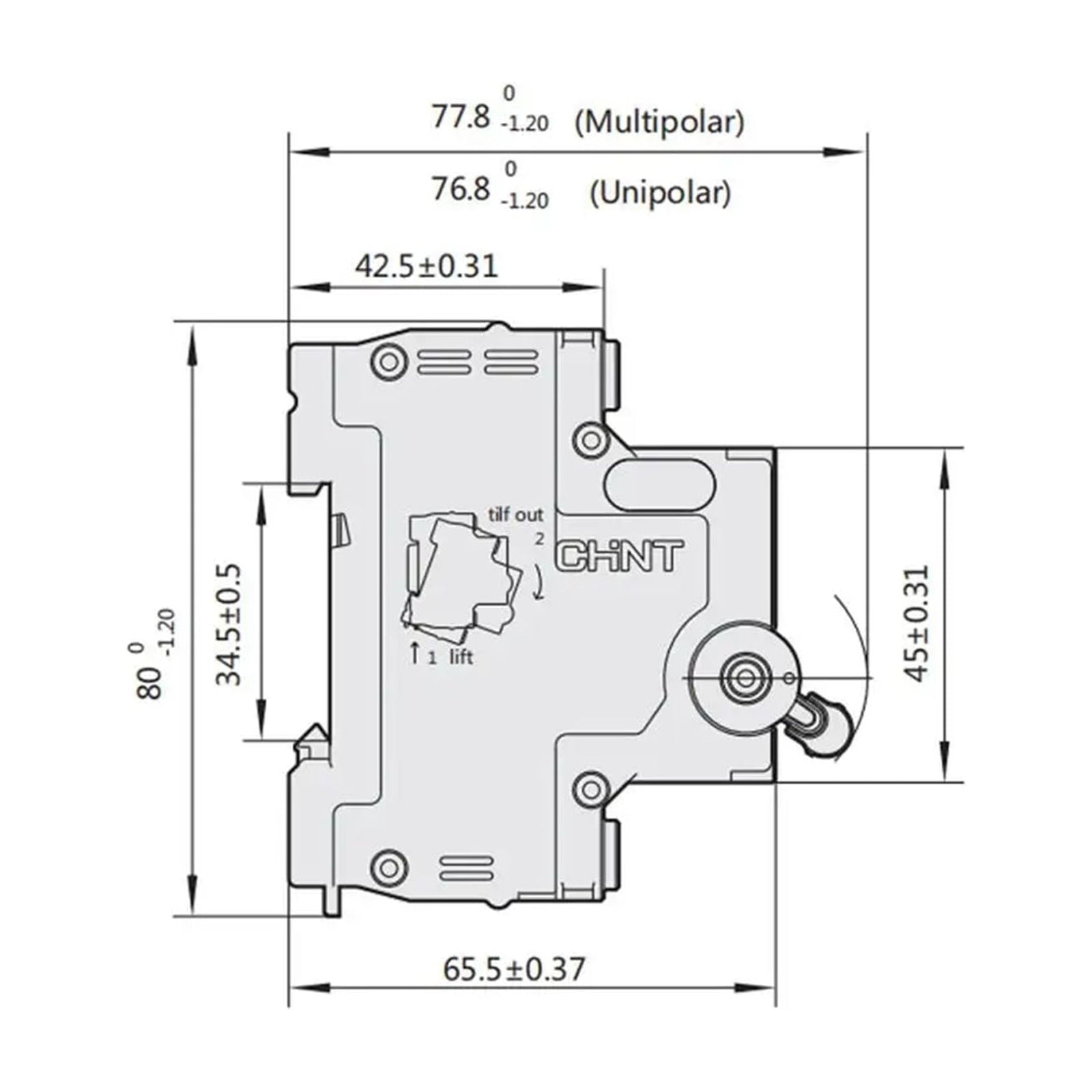 1pcs MCB NXB-63 1P 2P 3P 4P AC 230/400V 1A-125A Circuit Breaker DIN Rail Mounting Miniature Household Air Switch