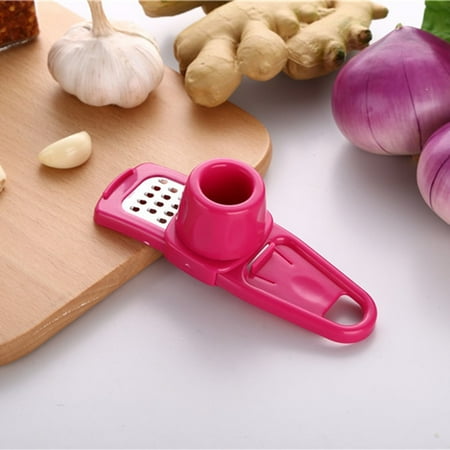 

Creative Garlic Squeezer Ginger Cutter Candy Color Grinding Tool Multifunctional Magic Garlic Cooking Tool 1pc