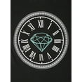 thumbnail image 5 of Hat and Beyond Men's Image Print Diamond Gem Clock Street Wear Crew Neck Tee Shirt, 5 of 6