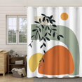 thumbnail image 3 of Boho Modern Shower Curtain For Bathroom/abstract Contemporary Art Minimalist Geometric Bath Waterproof Shower Curtains Set72" X 72"cream (white), 3 of 3