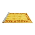 thumbnail image 2 of Ahgly Company Machine Washable Indoor Rectangle Persian Yellow Traditional Area Rugs, 2' x 4', 2 of 4