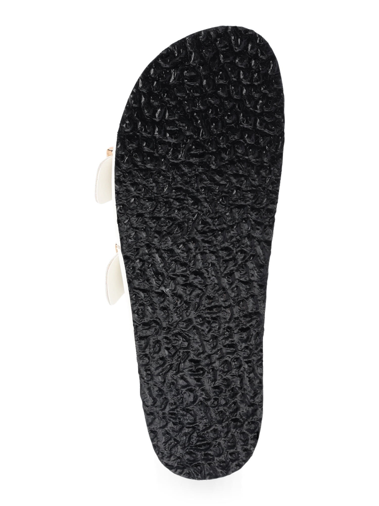 Time and Tru Women's Footbed Slide Sandals, Wide Width Available