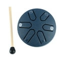 thumbnail image 4 of Handpan Drum Professional Mini 6 Note Worry Free Tongue Drum Instrumento de percusión con baqueta Azul Marino, 4 of 12
