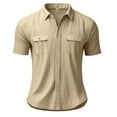 thumbnail image 5 of Men's Casual Button Down Shirt Lightweight Breathable Comfortable Relaxed Fit for Summer Fall Outdoor Activities Travel Work Mens Summer Lightweight Pullover Tee Shirts, 5 of 9
