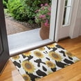 thumbnail image 2 of Black White Cow Pattern Sunflower Door Rugs,Washable Non Slip Door Mats Indoor,Decorative Door Mats,Entry Mat Indoor for Entrance,Bedroom,Kitchen,Bathroom,17"x30", 2 of 6