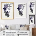 thumbnail image 4 of Designart "Abstract Woman in Purple Yin Yang II" Fashion Framed Wall Art - Glam Purple Woman Abstract Hallway Framed Wall Art Decor, 4 of 6