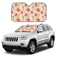 thumbnail image 4 of Bingfone Strawberry Floral Car Windshield Sunshade,Sun Foldable Sun Shield Sun Visor for Car - Small, 4 of 8