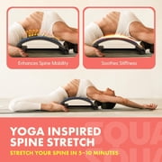 Squatz Lower Back Stretcher Device – Ergonomic Lumbar Support Back Massager with Multi-Level Traction, Foam Cushion Pressure Points & 30-Day Digital Workout Program