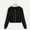 Black women fall winter hooded crop top a1, variant on Women's Fall Winter Hooded Zip Up Crop Top Casual Pullover Sweatshirts Basic Streetwear Fashion Tops Trendy Cold Weather Clothes, White M