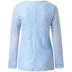 thumbnail image 5 of Blusa delgada de manga larga con cuello en V y empalme de encaje de Color sólido a la moda para mujer Pompotops gfhjh11902, 5 of 7