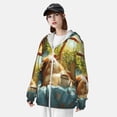 thumbnail image 3 of Fotbe Lazy Home Style Guinea Pig Chaqueta con Protección Solar UPF 50+ para Hombre y Mujer, Camisa con Capucha y Bolsillos-Large, 3 of 7