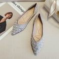 thumbnail image 3 of Ladies' Elegant Evening Flats, Rhinestone Detail, Comfortable Slip-ons, 3 of 9