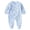 Light Blue, variant on Unisex Footless Newborn Baby Sleepers Pajamas Romper Boys Girls Long Sleeve(1-3 Months,Brown)