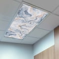 thumbnail image 2 of 3 Pack Marble Texture Fluorescent Light Covers for Ceiling Lights Elegant Gray Blue Tone Vortex Effect Magnetic Ceiling Light Covers Overhead Light Filters for Office Classroom Home, 2 of 9