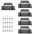 thumbnail image 2 of 5pcs Wall Shelf Mount Bracket Display Shelf Hook Hanger Rack Tube Bar Holder BlackSealing Type, 2 of 4