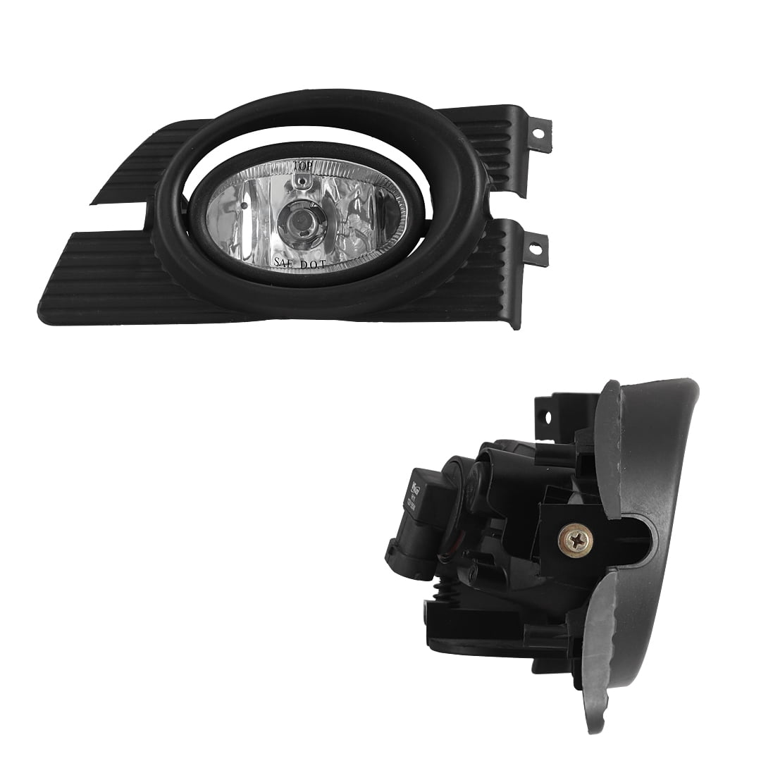 2Pcs Fog Lights Assembly for 1998 1999 2000 2001 2002 Honda Accord Sedan,OEM Replacement Fog Lamps Clear Lens With Bulbs-H11 12V 55W