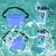 thumbnail image 1 of Xihbxyly Riñonera para Exteriores, Impermeable, de Pvc, para Dos Teléfonos, Transparente, Resistente Al Agua Hasta 30 M, Correas Ajustables, Ideal para Natación, Surf, Senderismo y Rafting. Kit de 2, 1 of 2