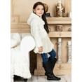 thumbnail image 5 of Girls Long Jacket Outdoor Coat Hooded Female, Cream, Size: 6, Widgeon, 5 of 8